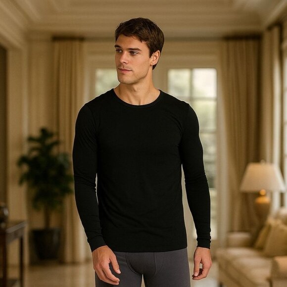 32 Degrees Heat XL 2-pack Tee Lightweight Base Layer Thermal Long Sleeve Shirt - Picture 4 of 12